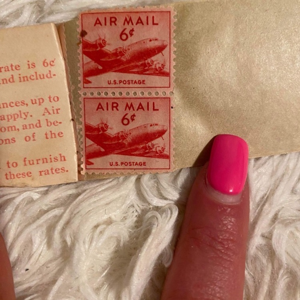 WWII Red War Mail Stamps